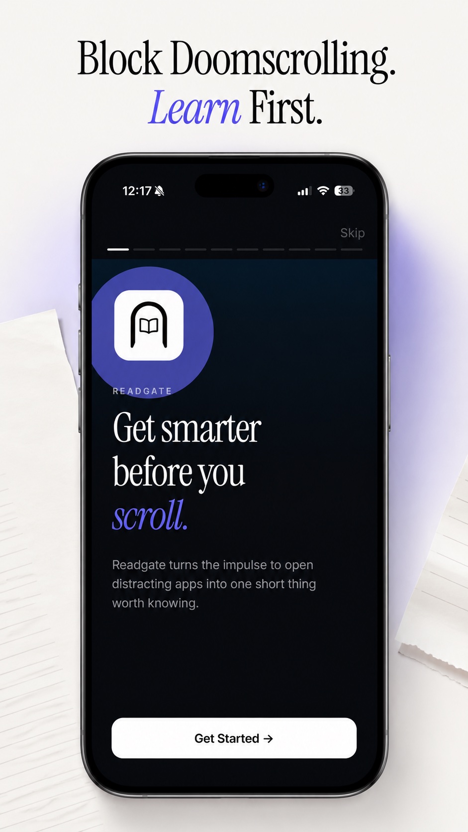 Block doomscrolling and learn first